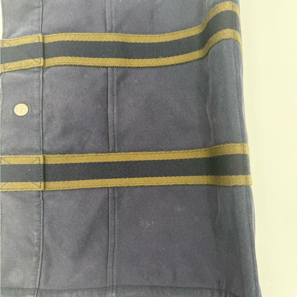 HERMES Fourre Tout Tote Bag, Navy and Olive. - Picture 8 of 10